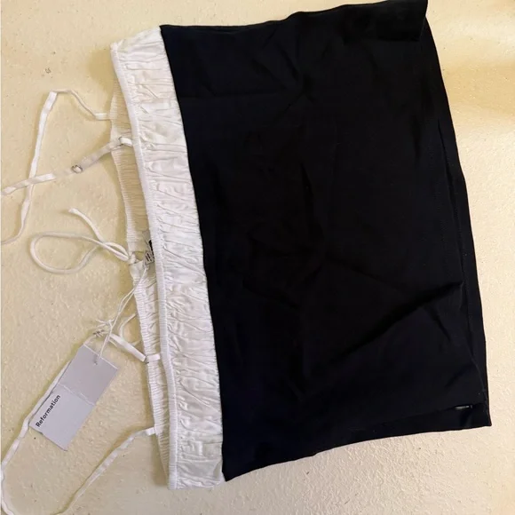 Reformation Black & White Tank Top – Women’s XL – NWT - Picture 6 of 8